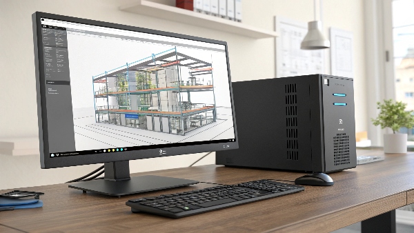 A PC running a demanding application smoothly while connected to a UPS