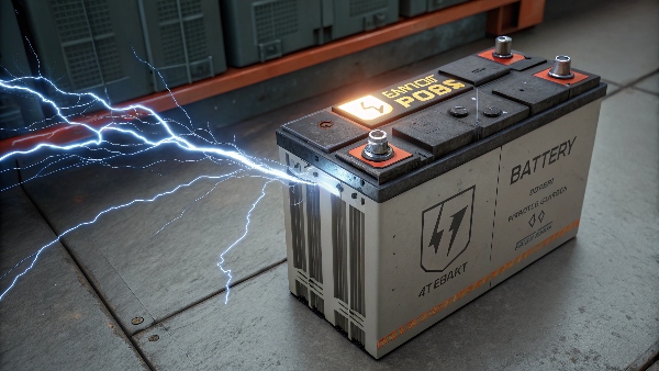 UPS battery discharging to power equipment