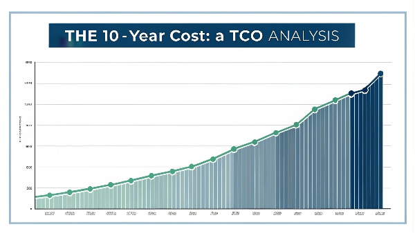 A graph showing the Total Cost of Ownership (TCO) for lithium-ion being lower over time compared to VRLA