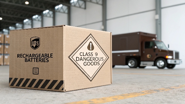 A shipping box correctly labeled for 