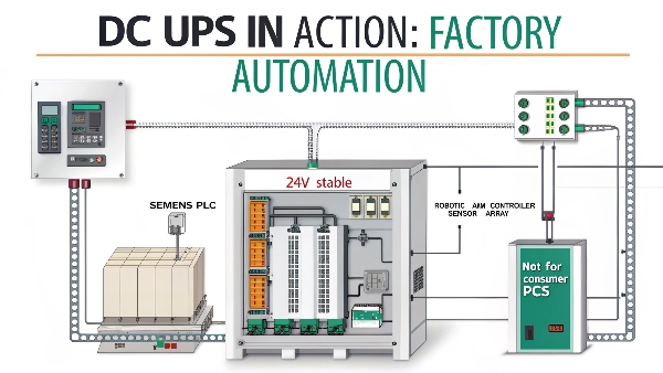 Industrial DC UPS installation