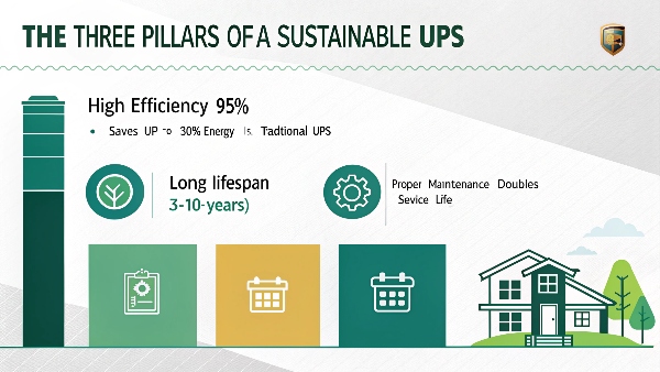 Sustainable UPS infographic