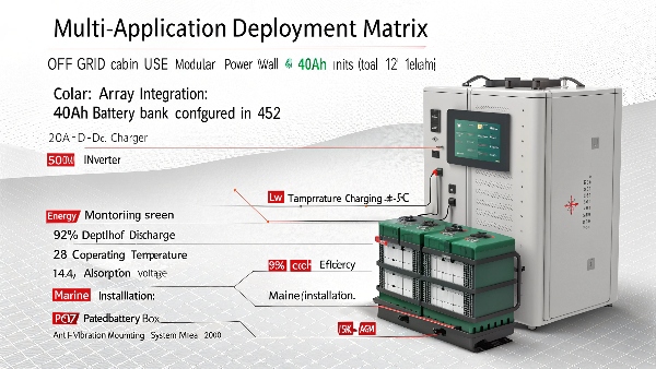 40Ah LiFePO4 battery in various applications
