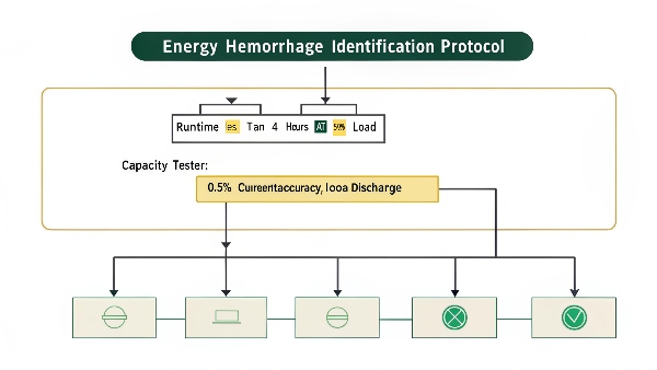 Solar battery drain diagnostic flowchart