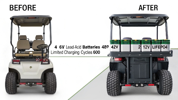 Golf cart lithium batteries