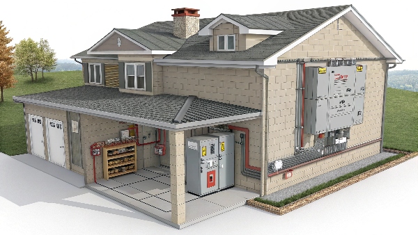 Home lithium battery storage setup