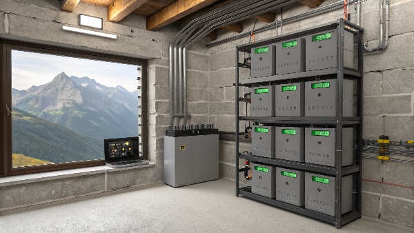 Off-grid battery bank