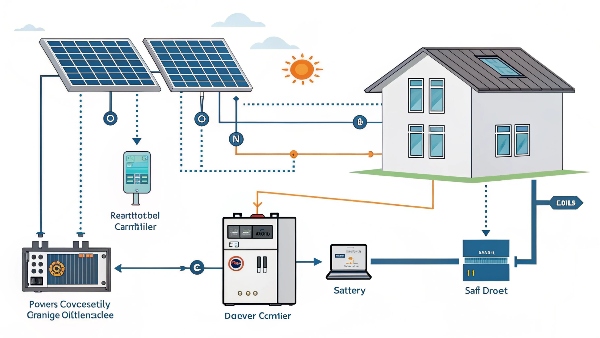 Solar battery connection