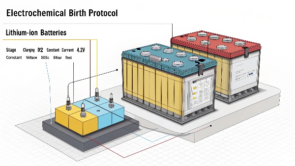New battery initial charging process