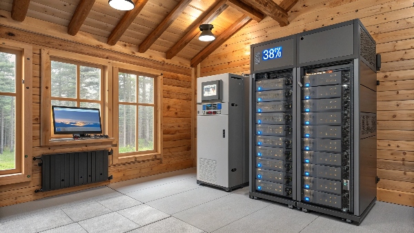 Off-grid lithium battery bank