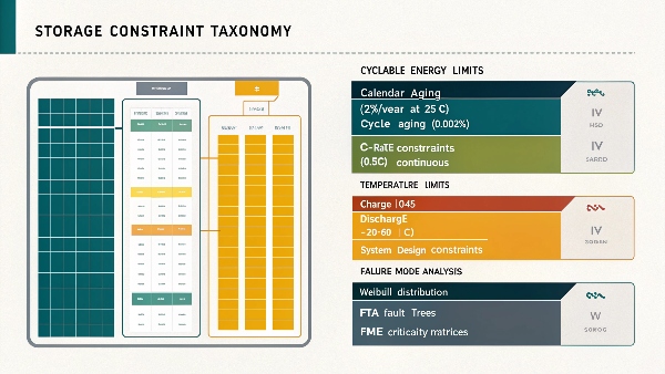 Solar battery limitations infographic