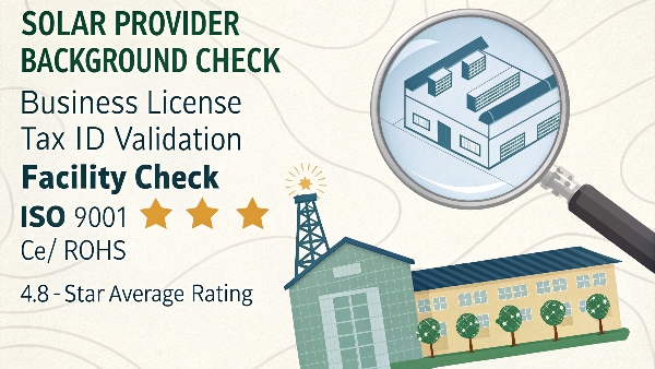 Solar company verification