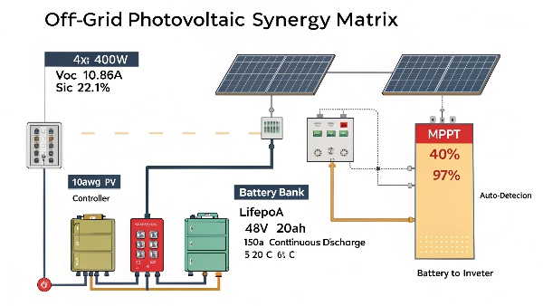Solar panel charging lithium battery system diagram