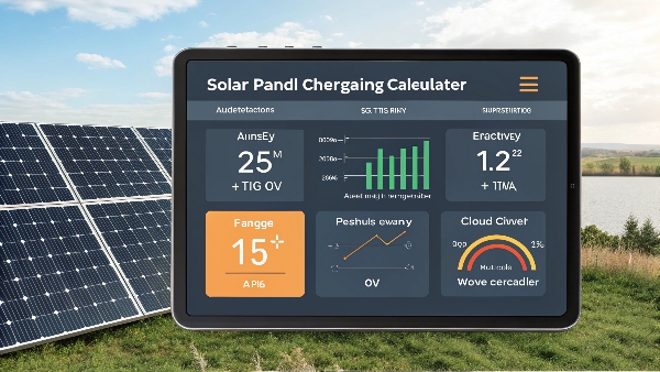 Solar panel charging small battery