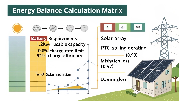 Solar panel sizing