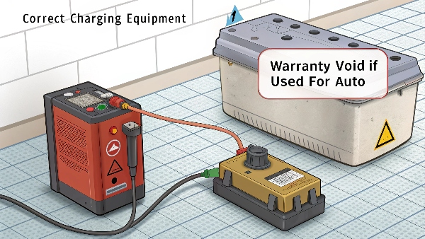 Proper battery charging setup