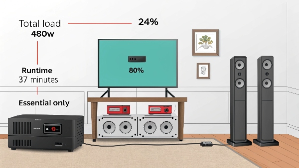 TV on UPS power