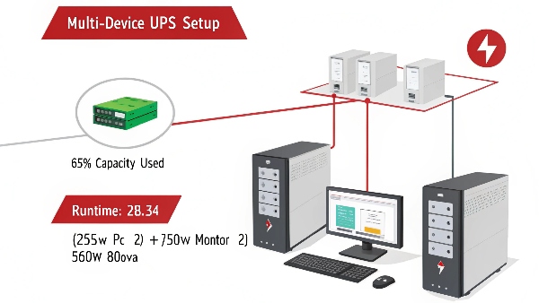 UPS powering multiple computers