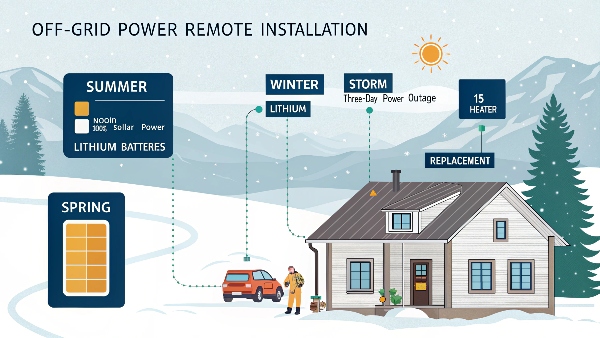Off-grid battery bank