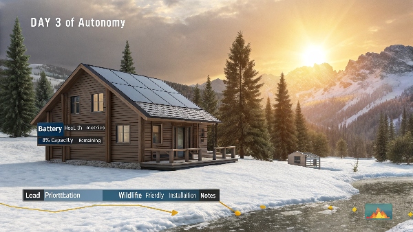 Off-grid battery bank