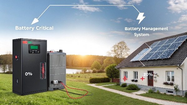 Solar inverter with dead battery