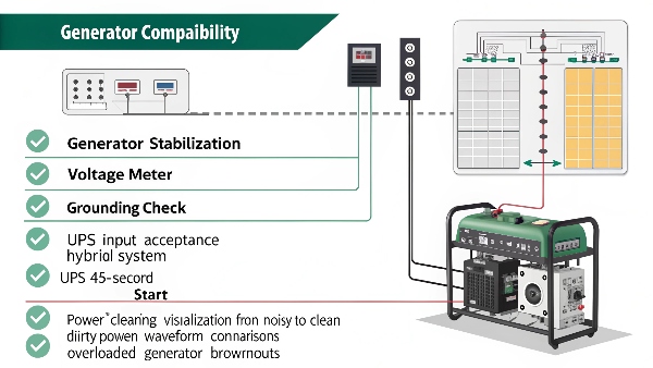UPS with generator setup