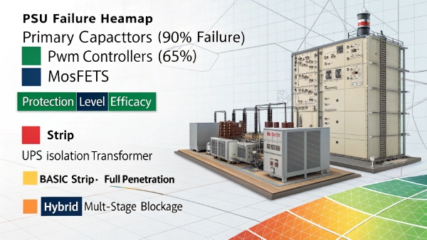 Damaged power supply unit