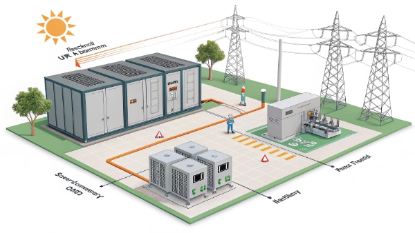 Data center with UPS racks and an outdoor generator
