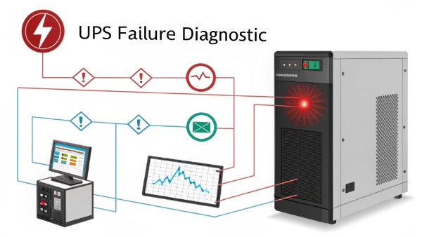 UPS with a red warning light