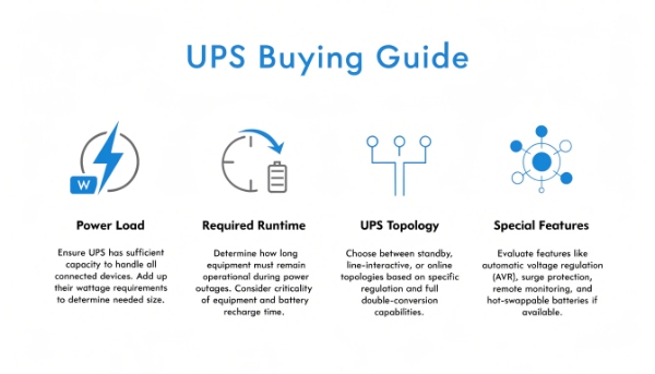 A checklist graphic showing the key factors: Load, Runtime, Topology, Features