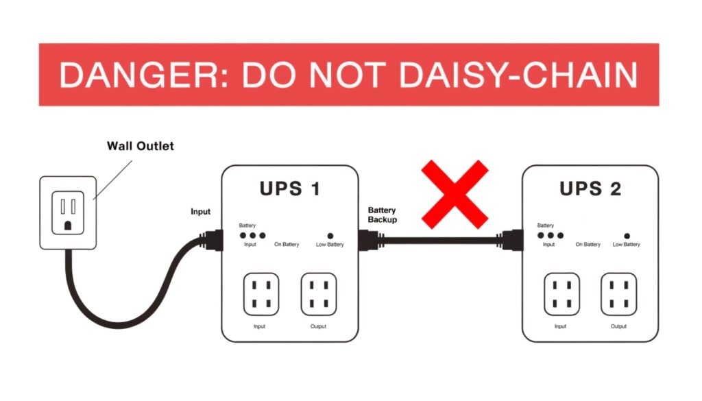 A chart comparing the key features and ideal use cases for AVR, UPS, and IPS.