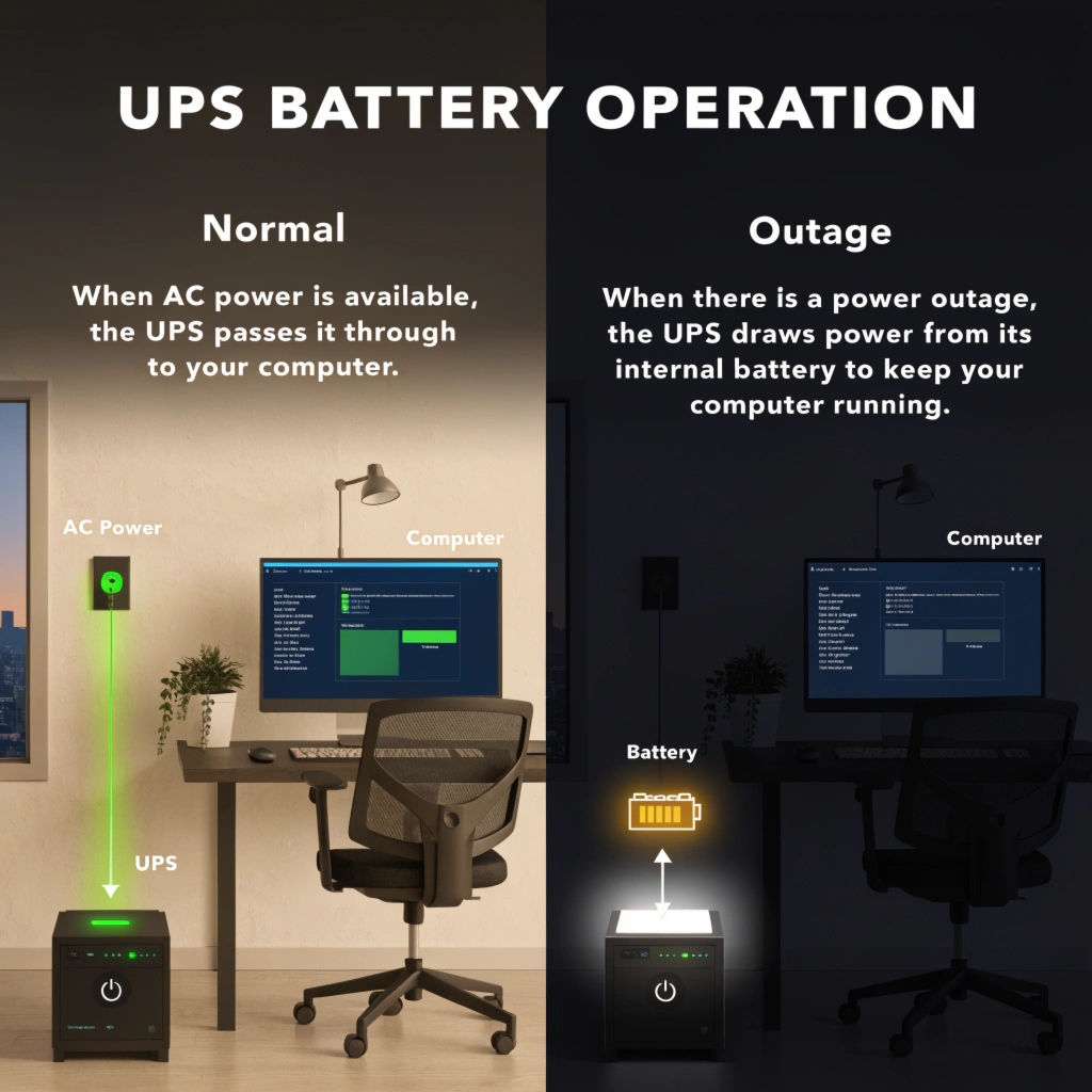 UPS battery operation