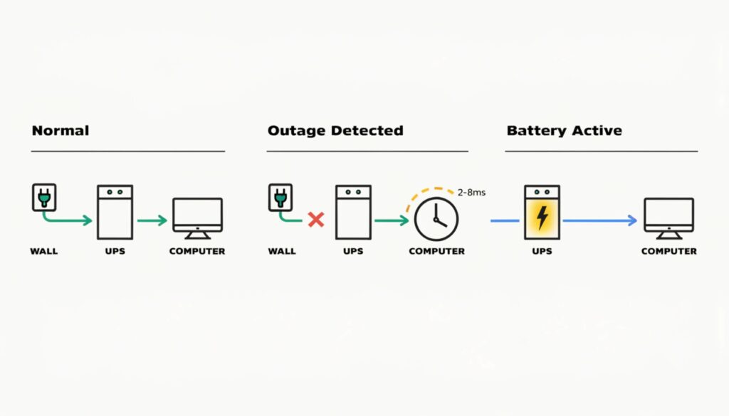 UPS battery operation