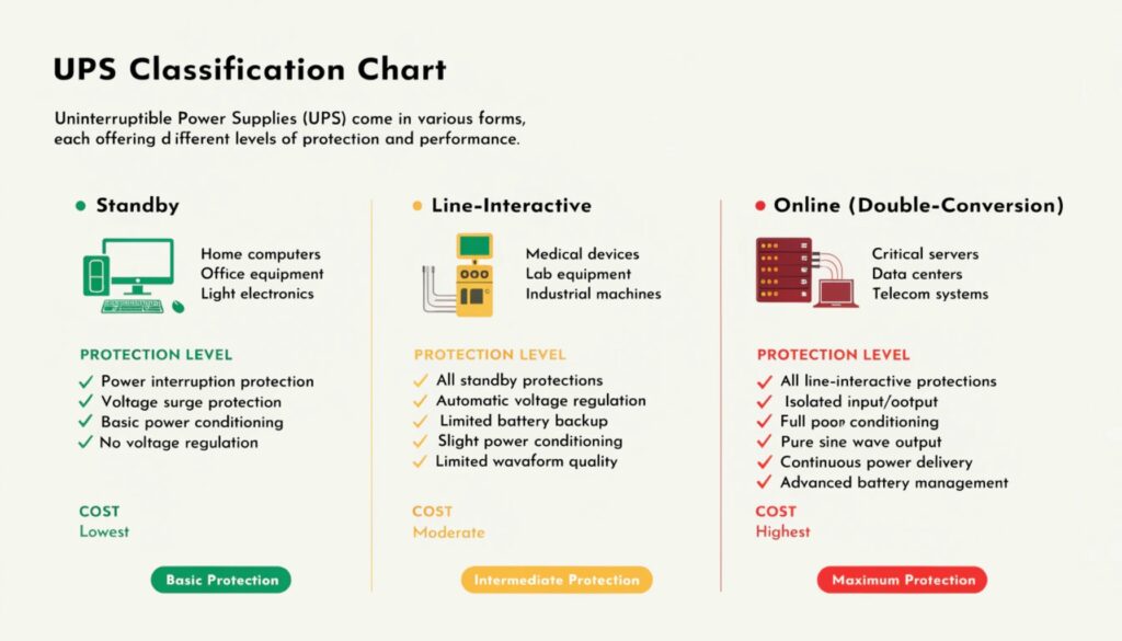 UPS classification chart